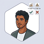 Illustration of a reviewer tracking document versions and recent data room updates
