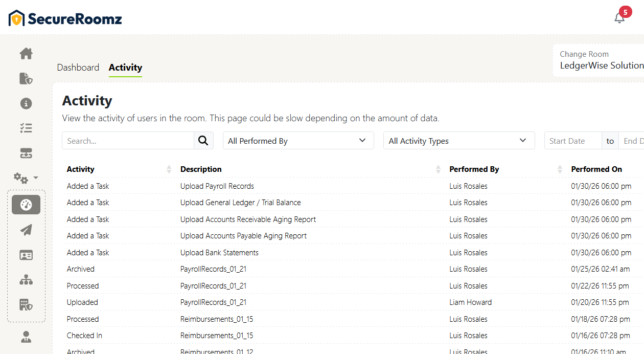 Track, Search, and Export with Ease