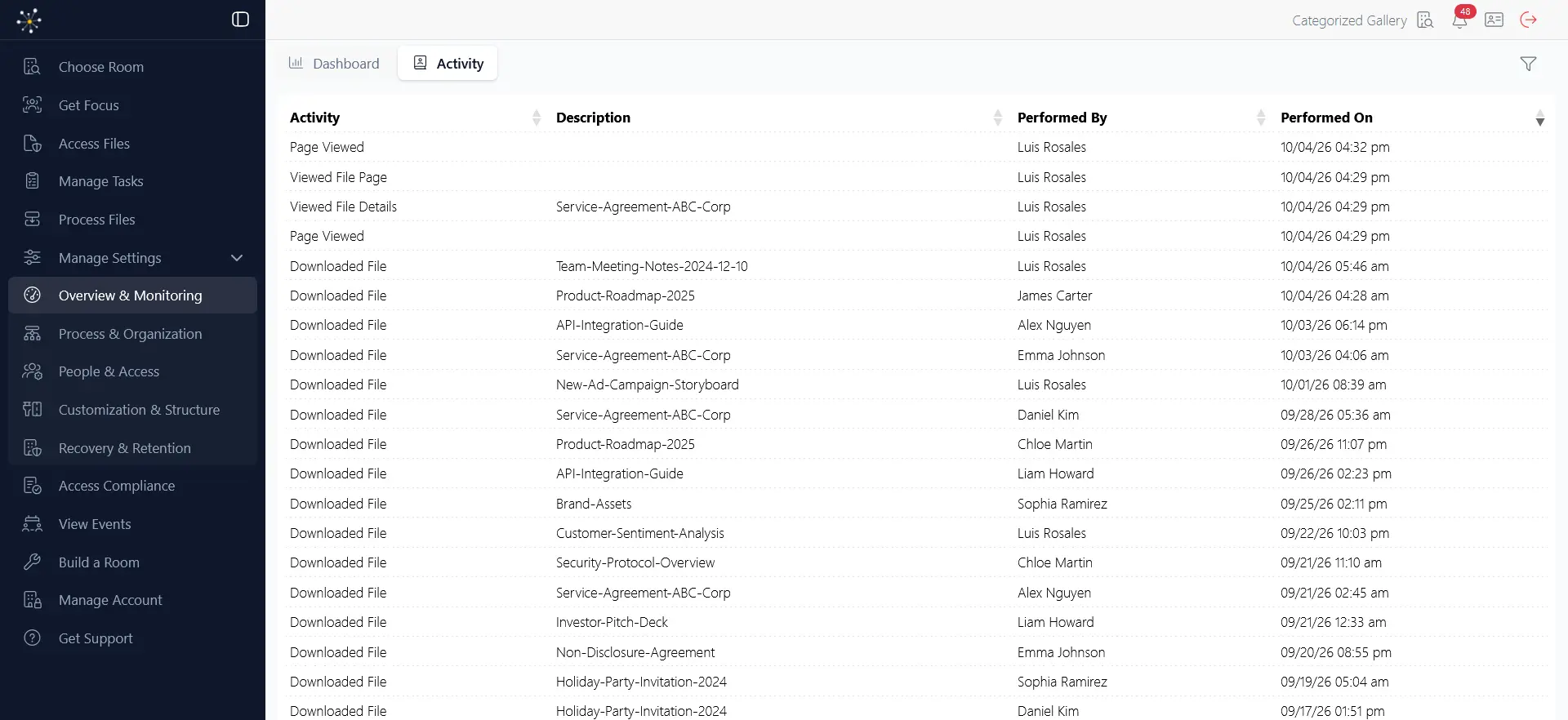 Activity Tracking