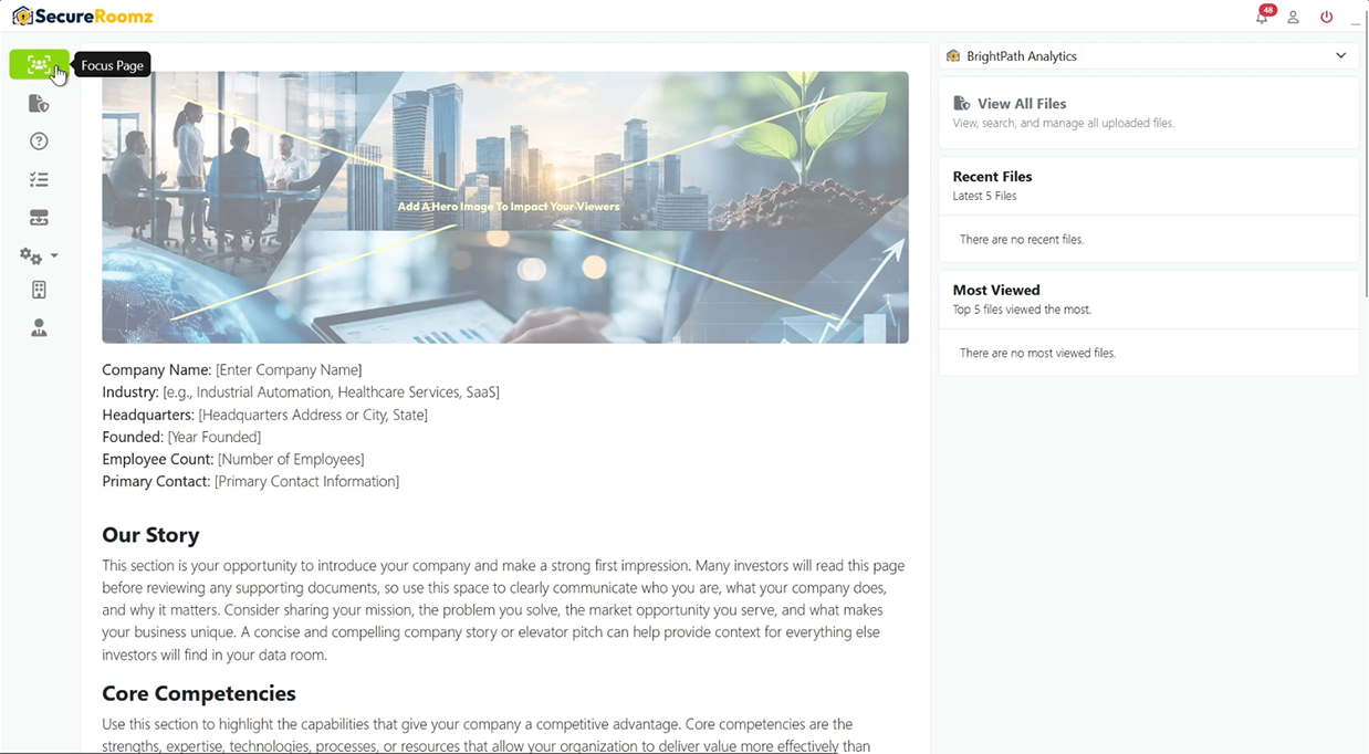 Step 3: Customize Your Focus Page